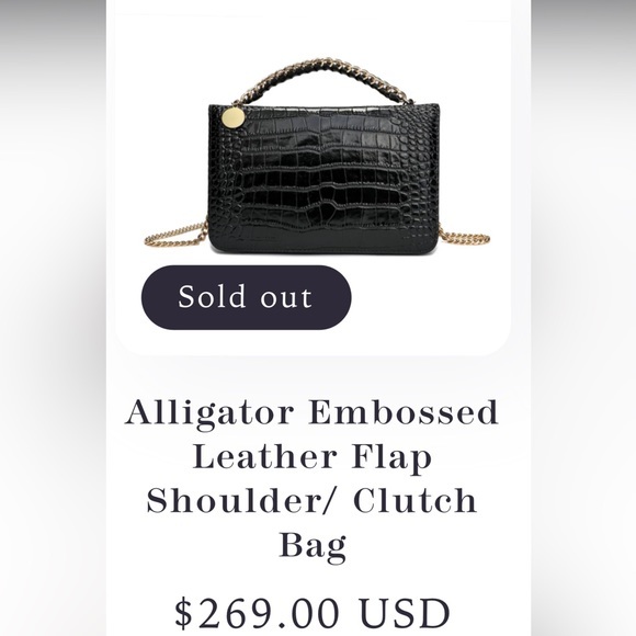 NWOT Tiffany&Fred Alligator Embossed Leather SatchelShoulder finest Whole-Grain - Picture 2 of 6